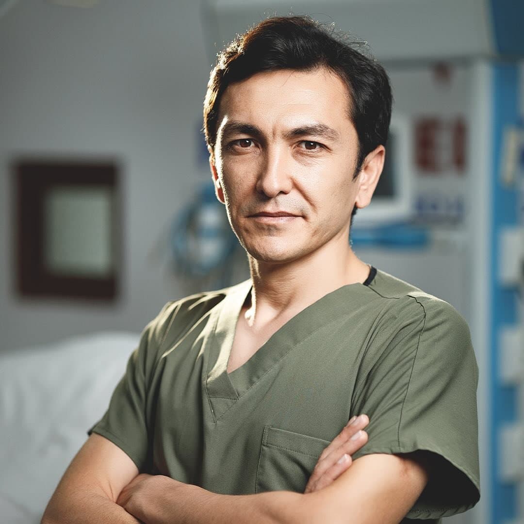 Dr. Axror Yakubov · endoskopik umurtqa jarrohi, neyrojarroh · 4 500+ operatsiya